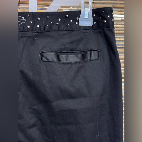 Harley Davidson Motor Clothes Black Bedazzled Pants - Picture 8 of 12